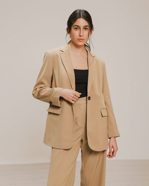 Blazer Bolsillos Botón